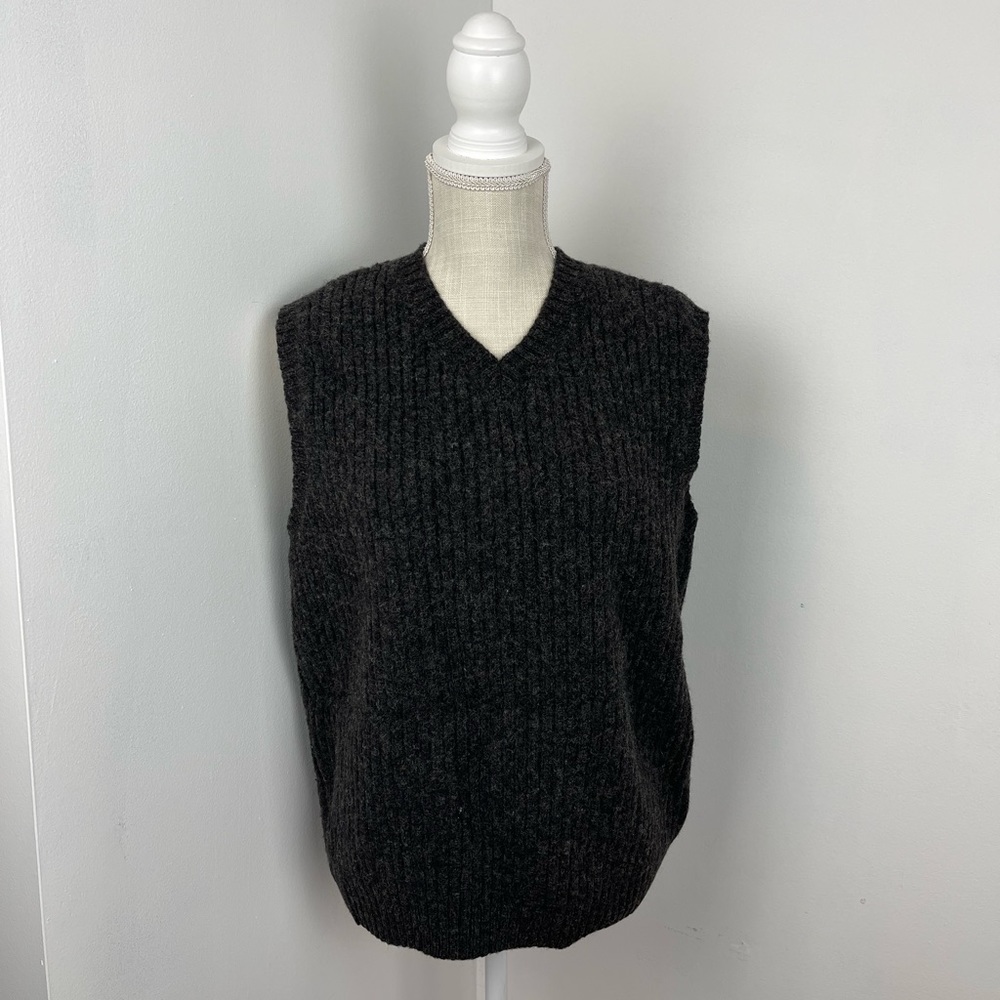 J. Crew Charcoal Wool Sweater Vest